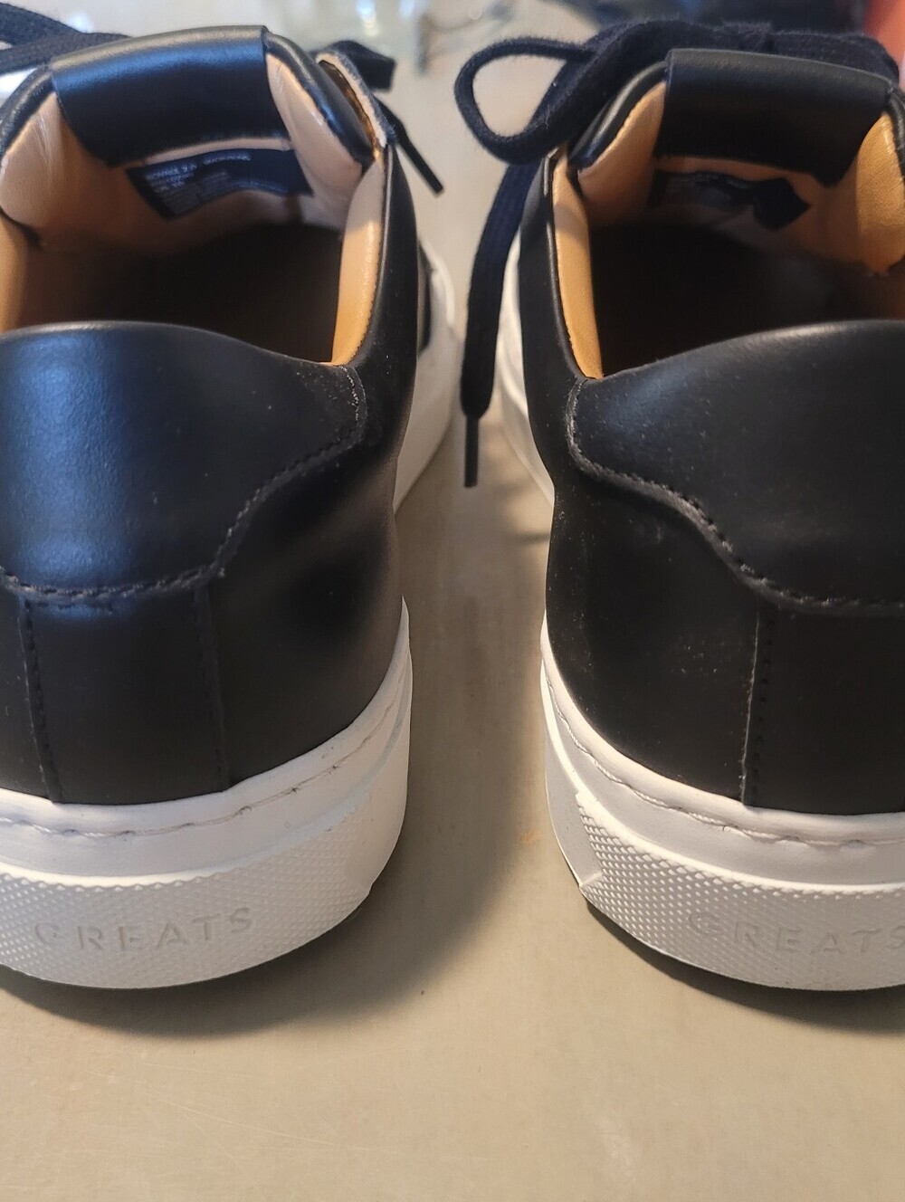 GREATS Royale 2.0 Women's US 10 EU 40 Black Leather Low Top Sneakers Made in Por - Picture 8 of 12